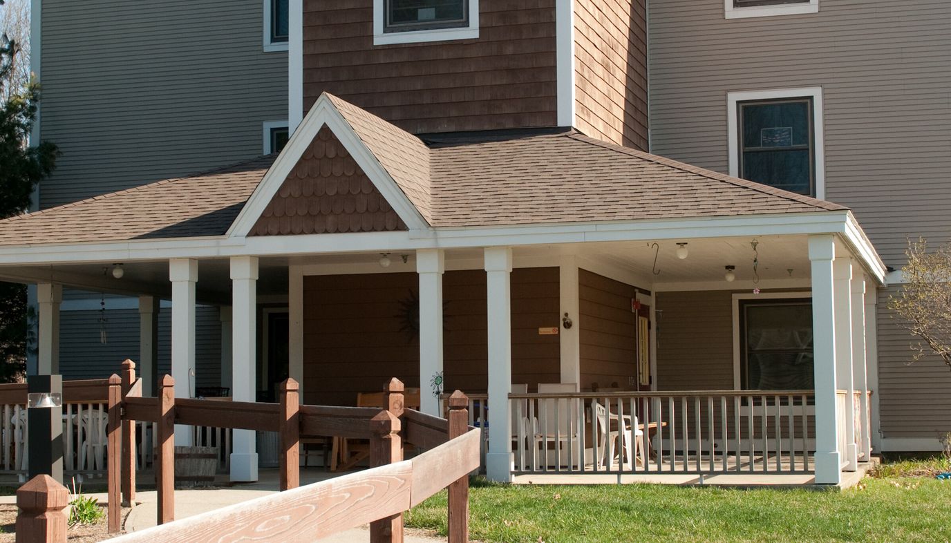 Exterior view of the Heineberg Senior Housing building entrance