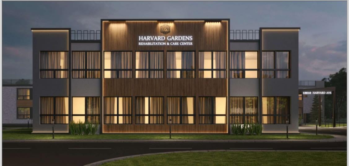 Exterior view of Harvard Gardens Rehabilitation & Care Center