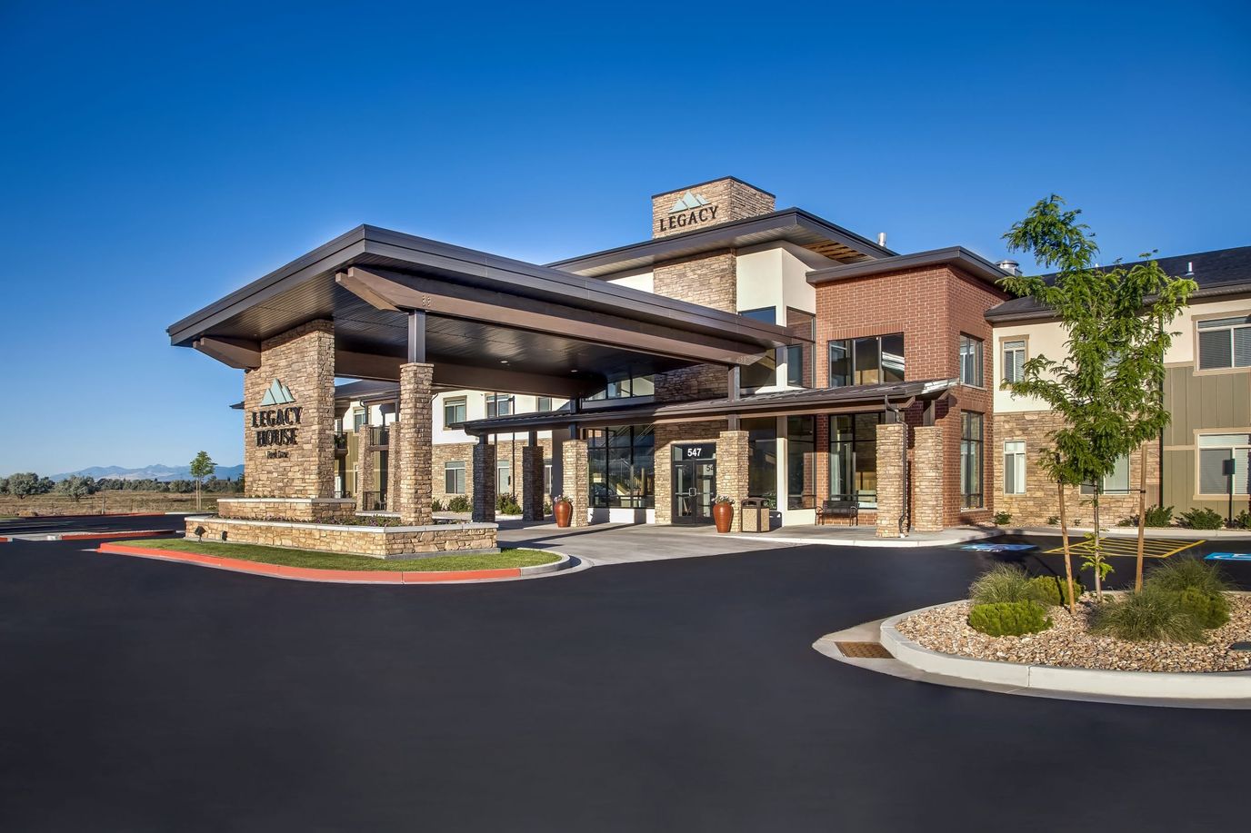 Exterior view of Legacy House of Park Lane entrance
