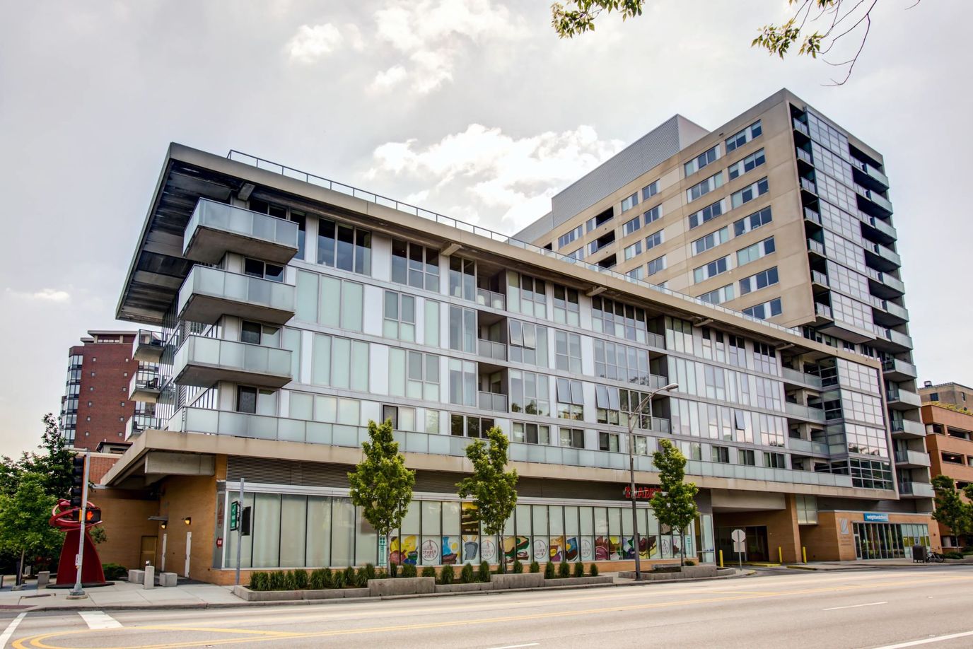 Exterior view of a modern assisted living facility.