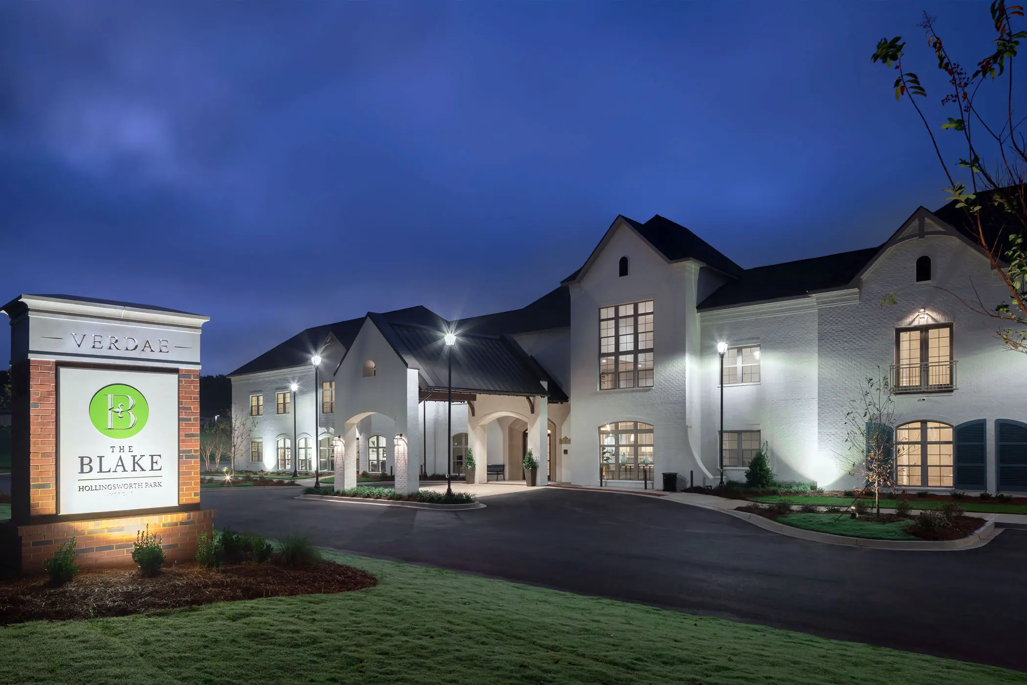 Exterior view of The Blake at Hollingsworth Park building
