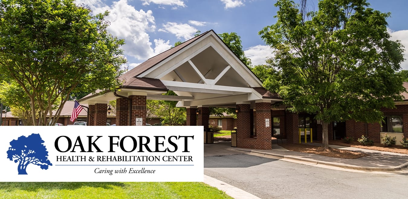 Entrance of Oak Forest Health and Rehabilitation Center