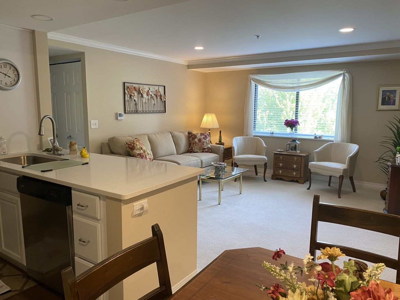 Interior view of a cozy living space in the facility