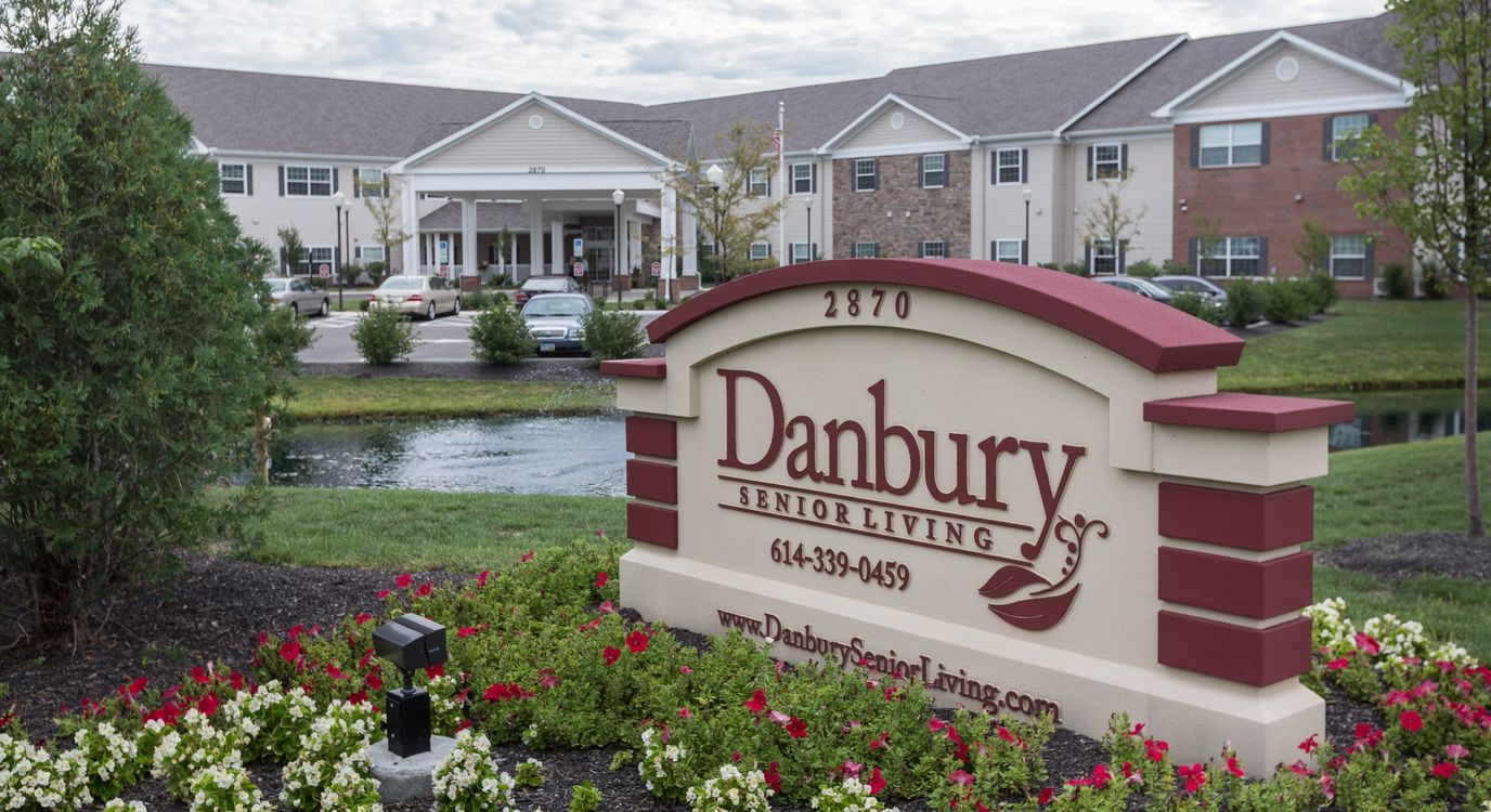 Exterior view of Danbury Senior Living facility