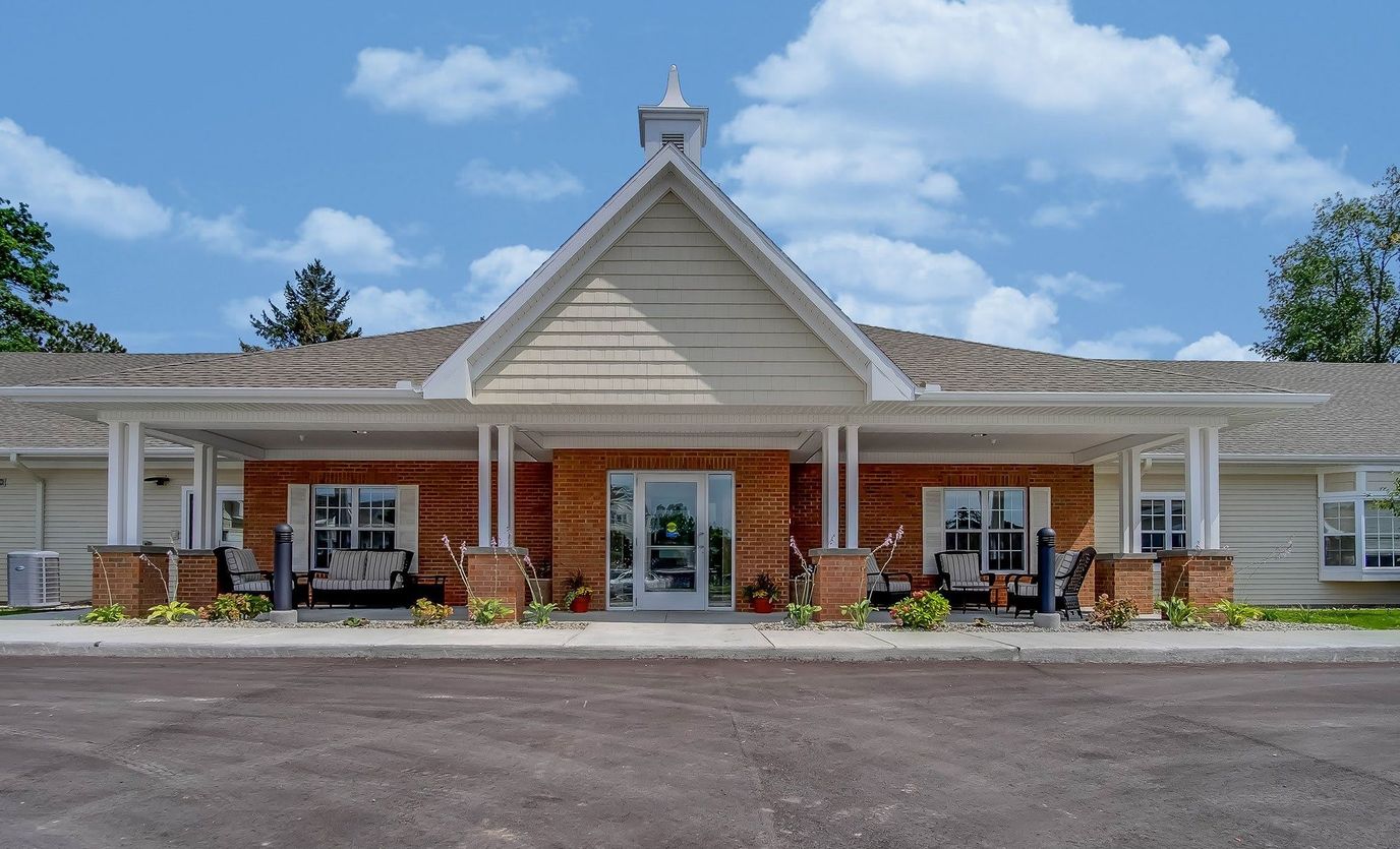 Exterior view of Grandhaven Living Center entrance