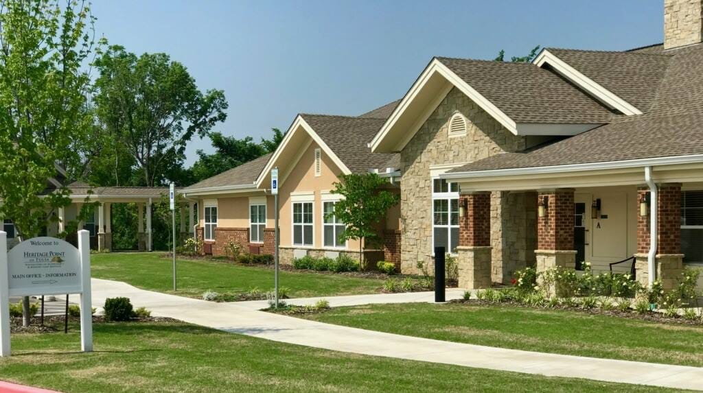 Building exterior of Heritage Point of Tulsa