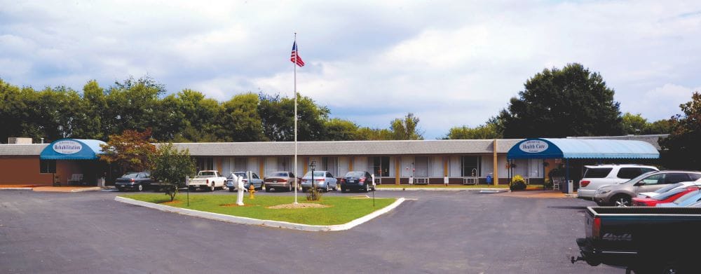 Exterior view of the nursing and rehabilitation center