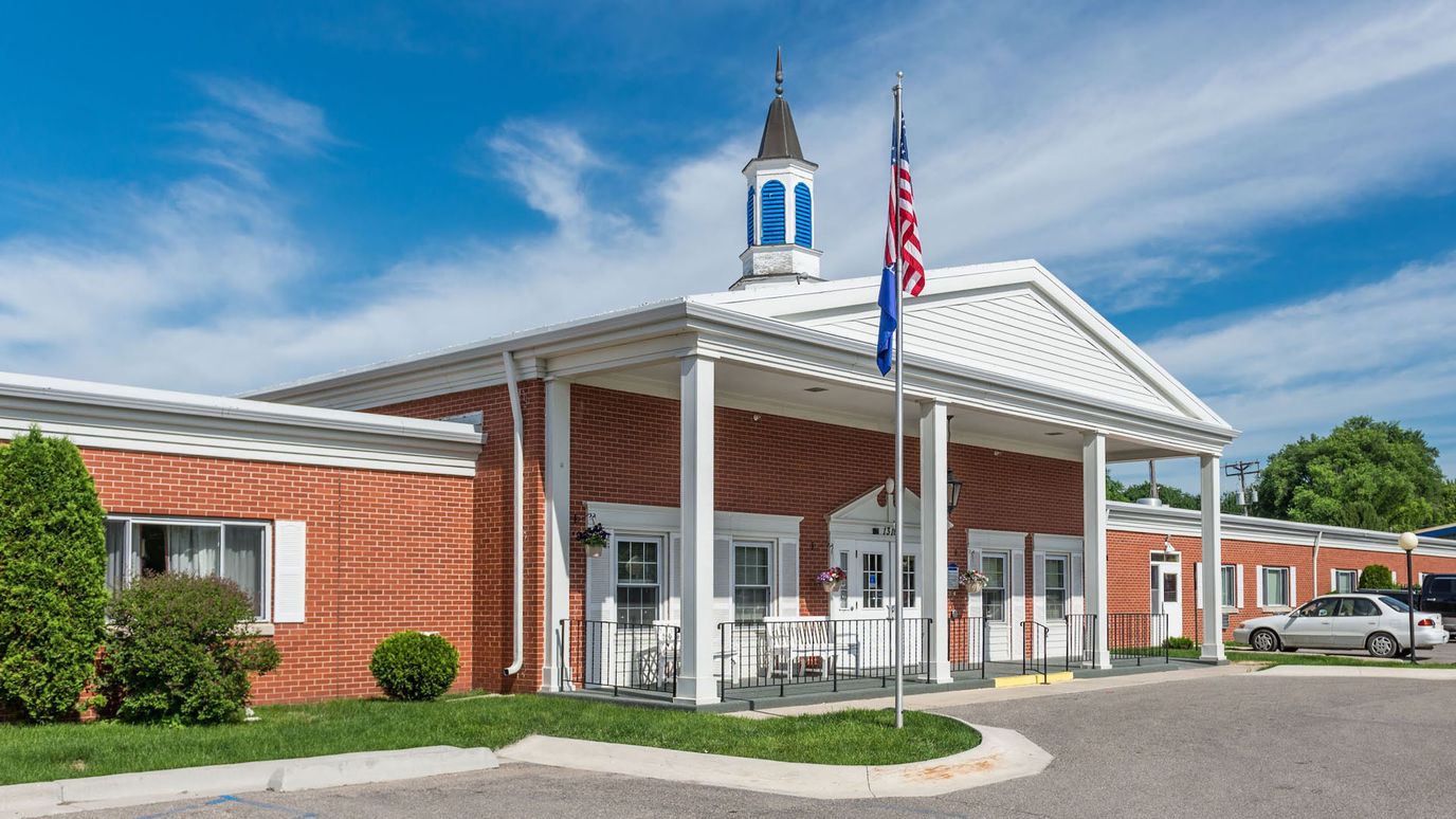 Front exterior view of the nursing home facility
