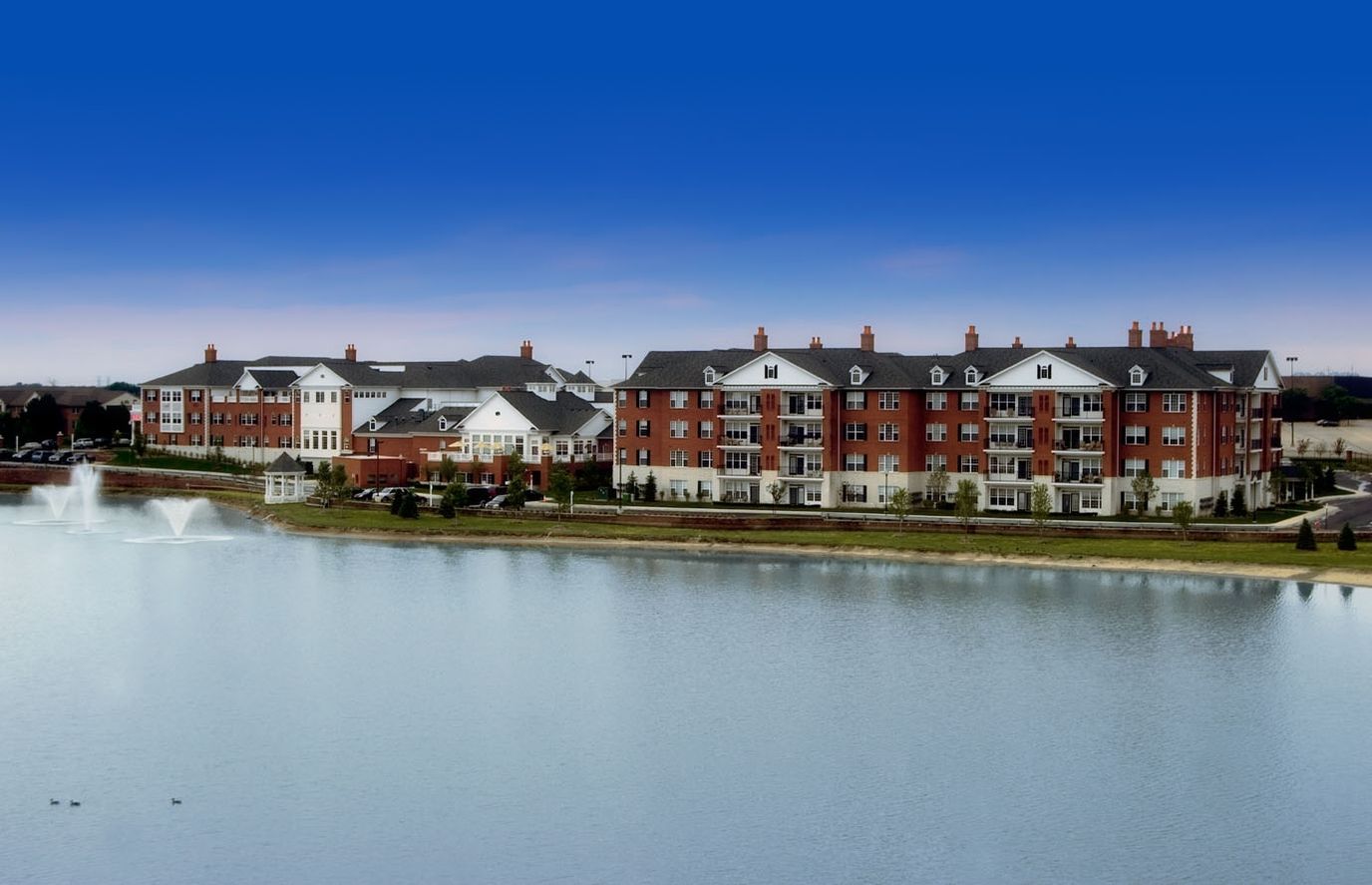 Exterior view of Walton Lakeside by the water