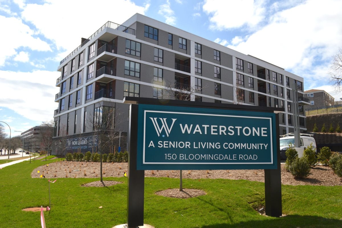 Exterior view of Waterstone senior living community