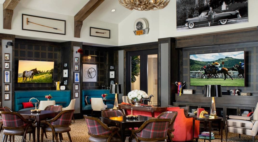 Cozy common area with seating and decor