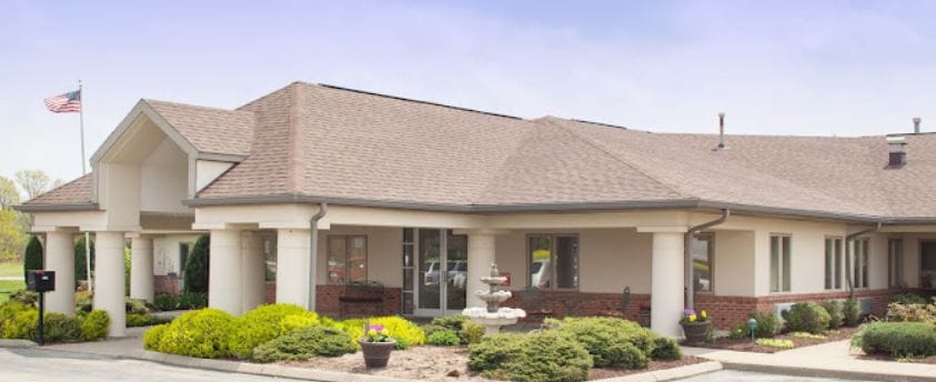 Exterior view of the Heartland Villa Center building