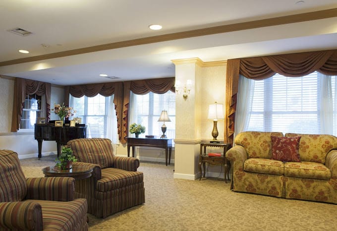 Cozy common area with comfortable seating and decor