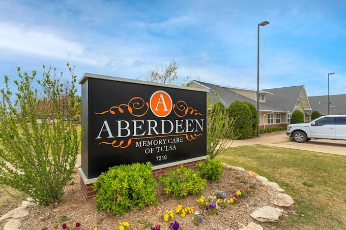 Sign for Aberdeen Memory Care facility