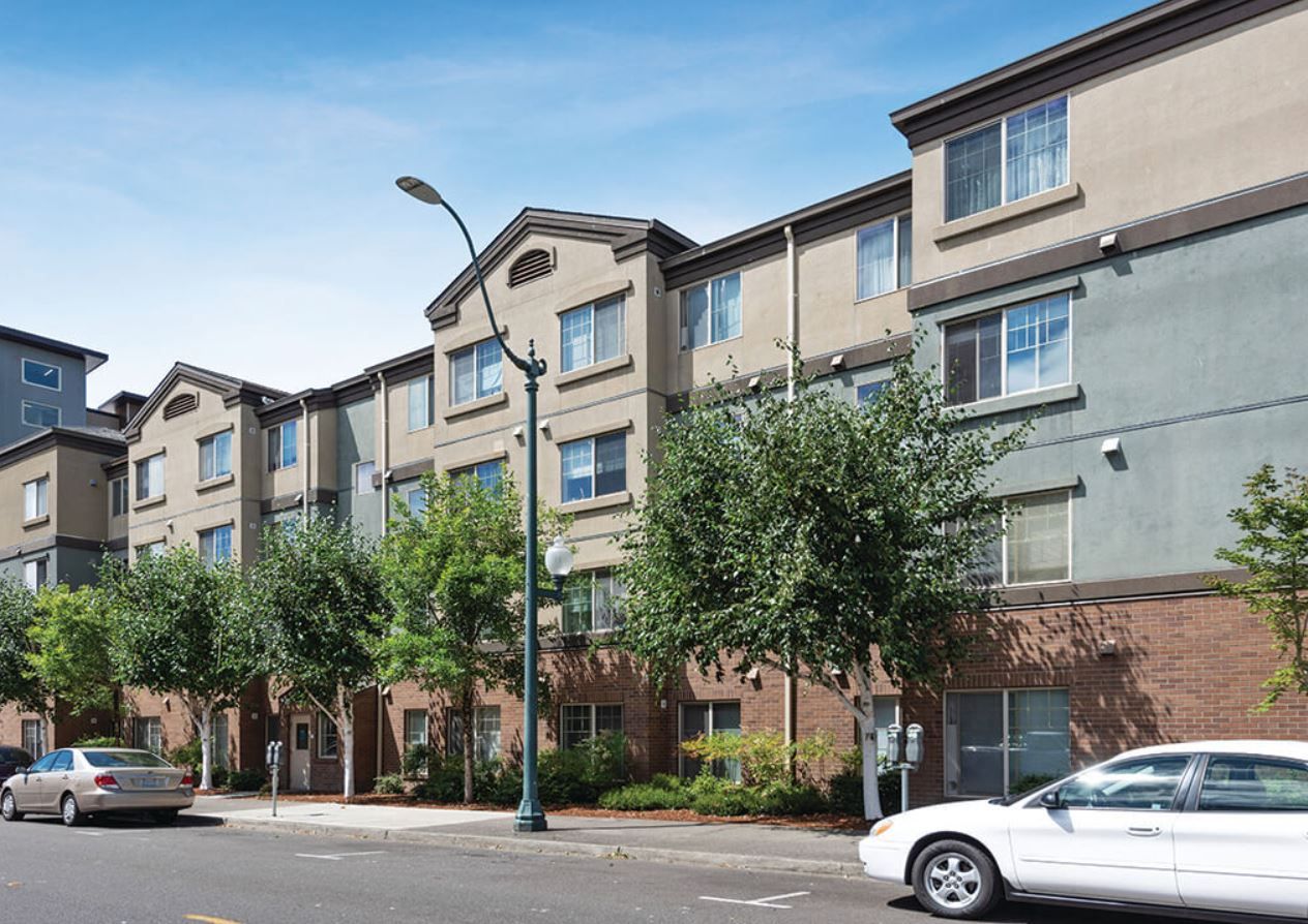 Exterior view of the Boardwalk Apartments facility