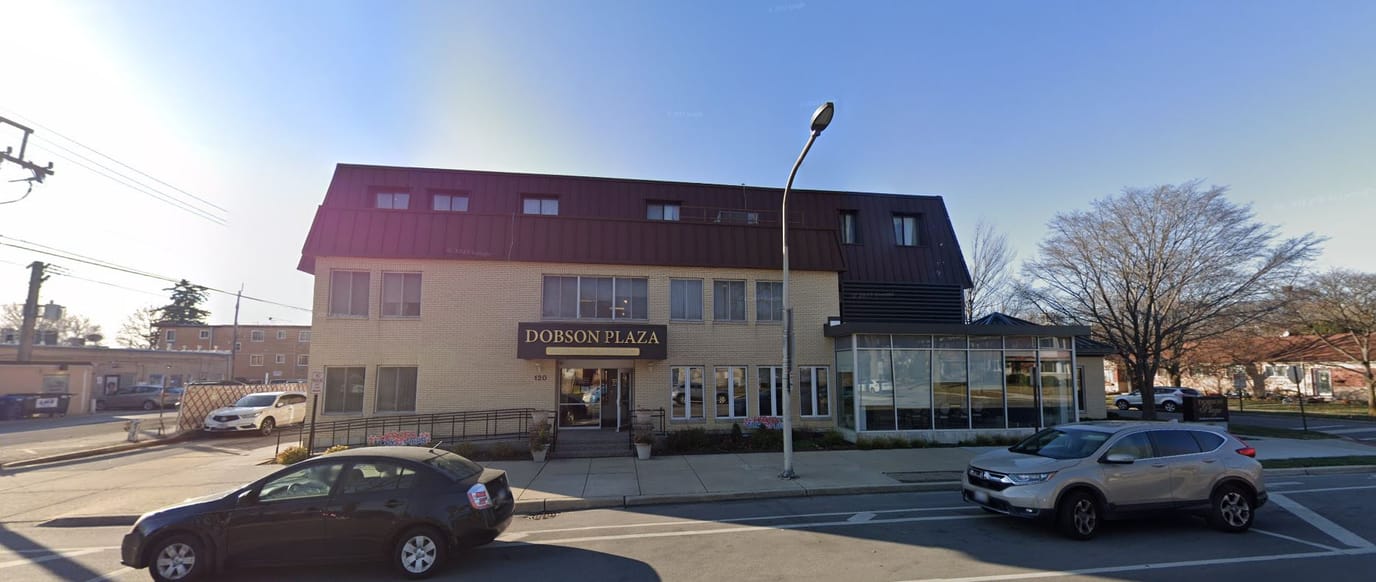 Exterior view of Dobson Plaza Rehabilitation and Healthcare