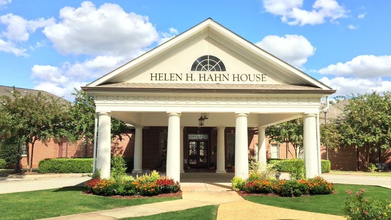 Exterior view of the Helen H. Hahn House entrance