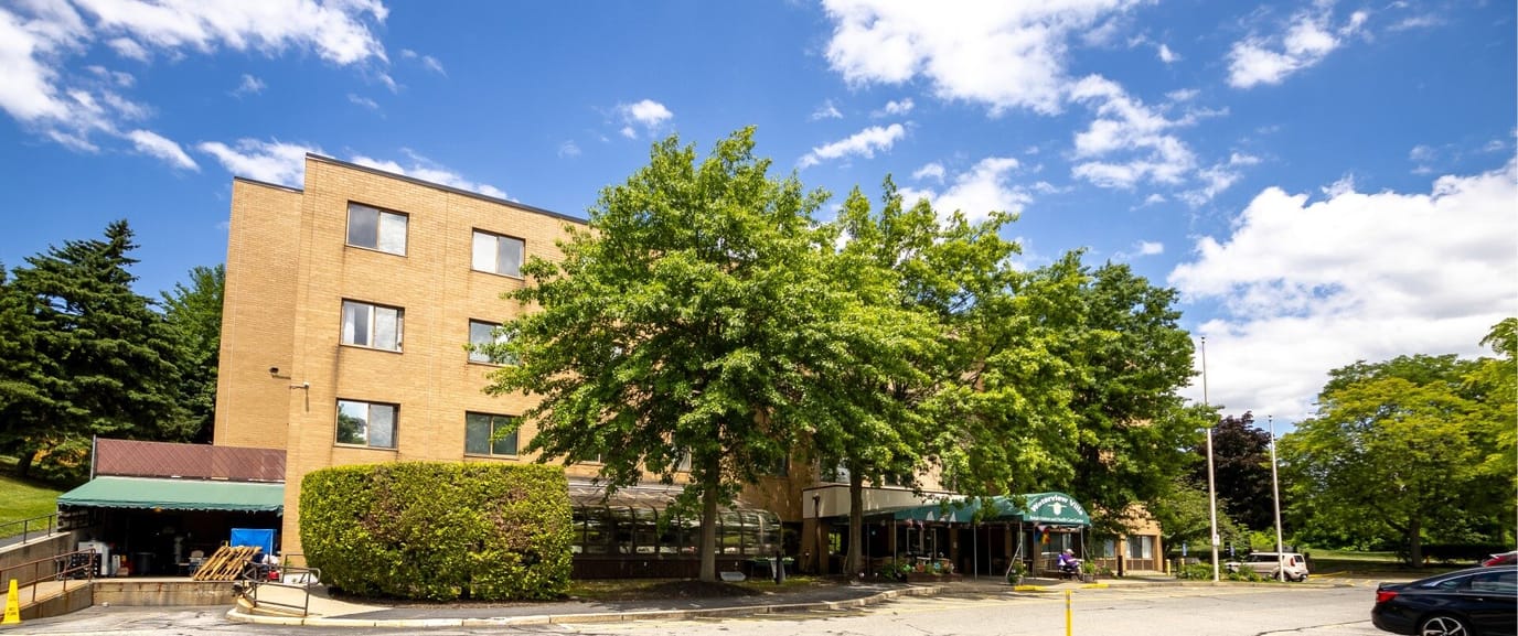 Exterior view of Waterview Villa Rehabilitation and Health Care Center
