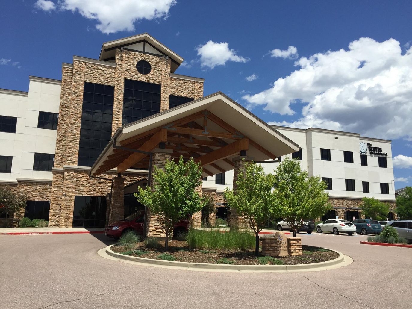 Exterior view of The Center at Centennial entrance
