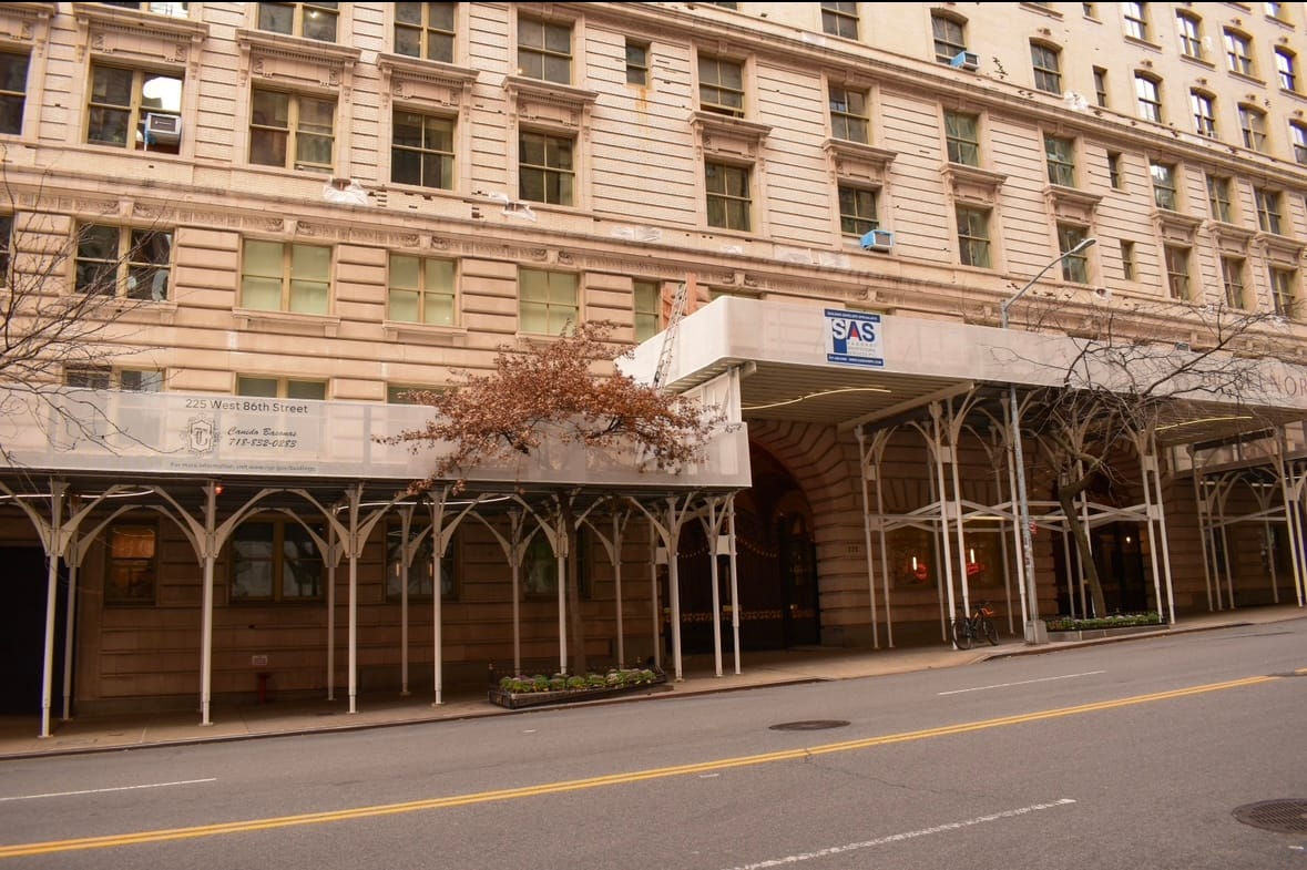 Exterior view of The Belnord nursing home building