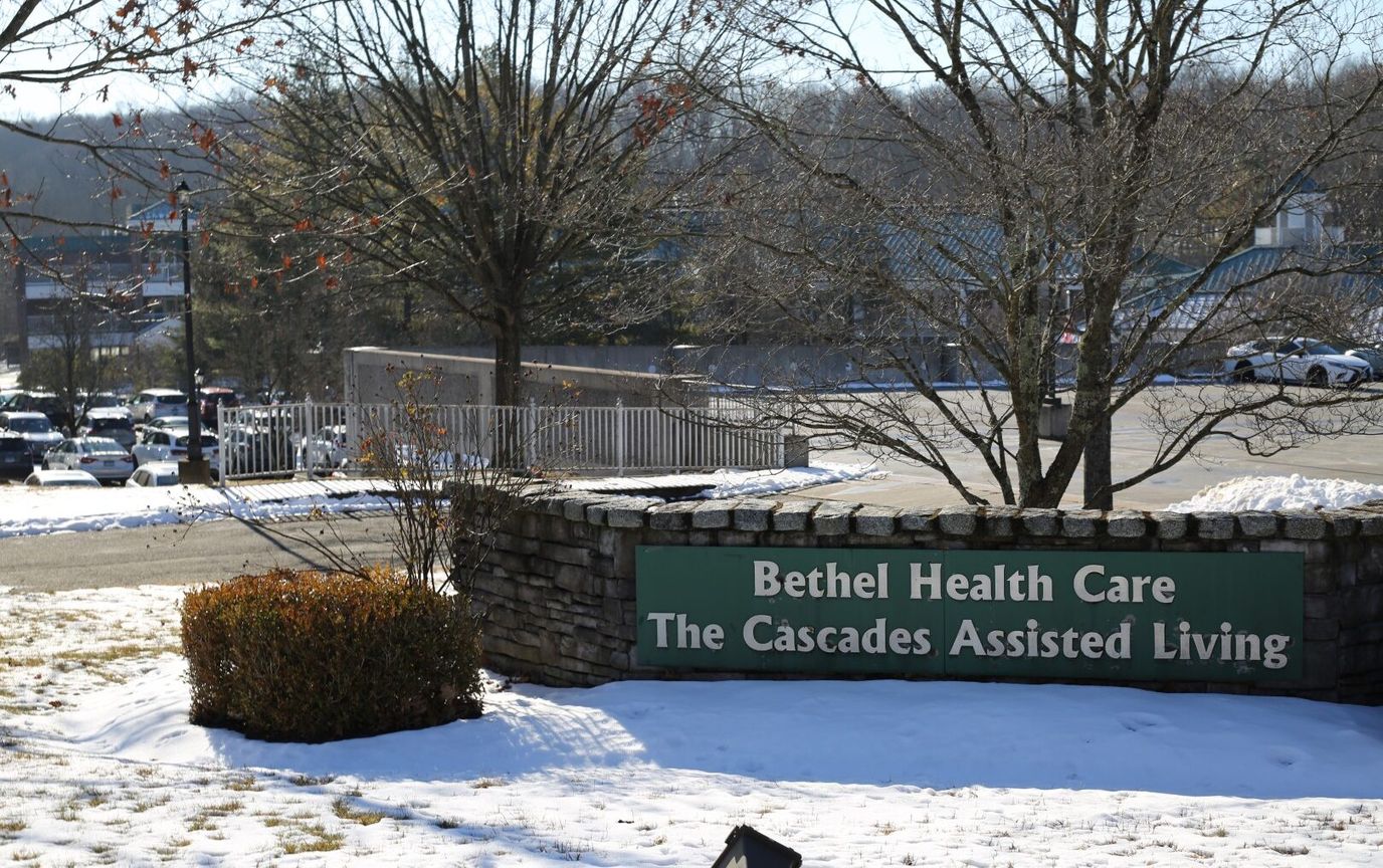 Sign for The Cascades Assisted Living facility