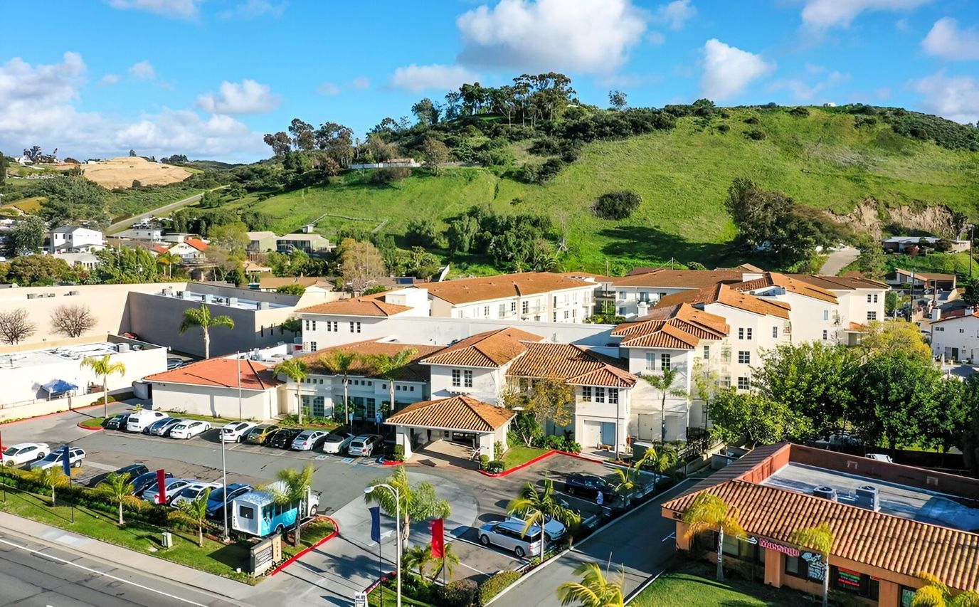 Aerial view of the Bonita Villa Senior Living facility