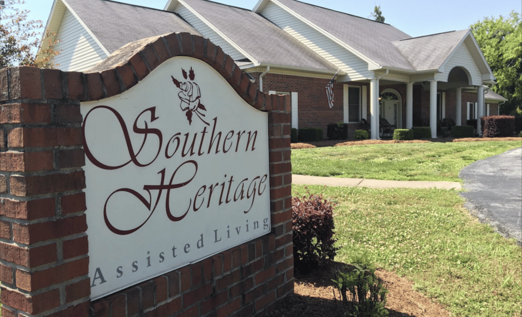 Facade of Southern Heritage Assisted Living facility.