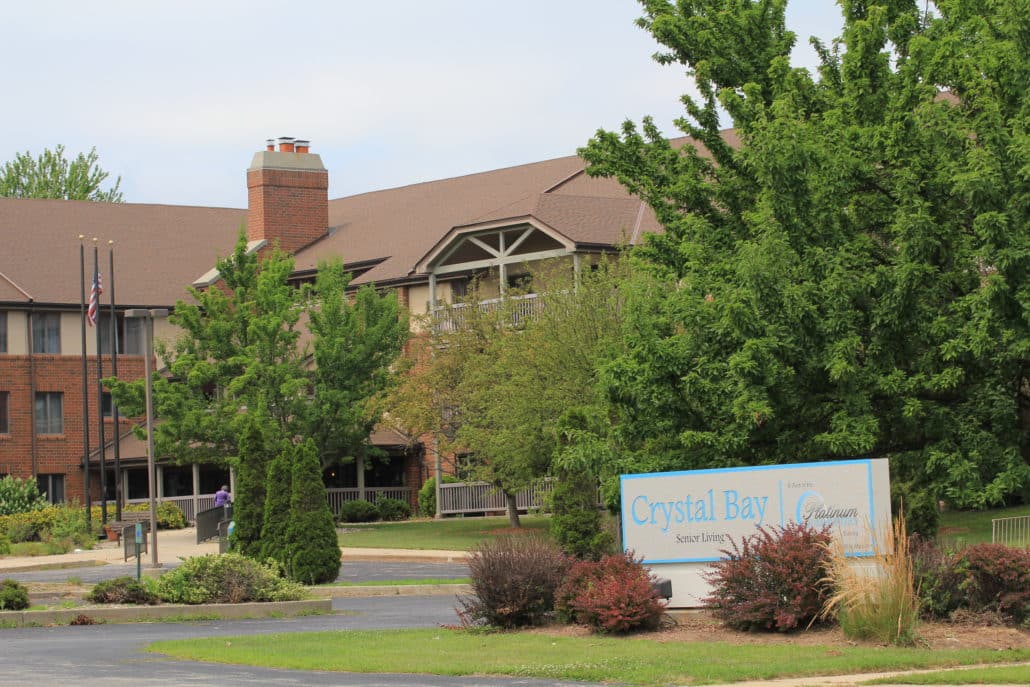 Exterior view of Crystal Bay Senior Apartments