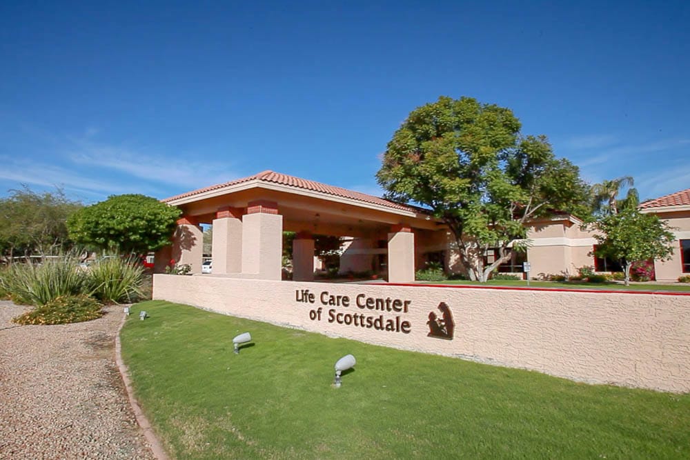 Entrance of Life Care Center of Scottsdale facility