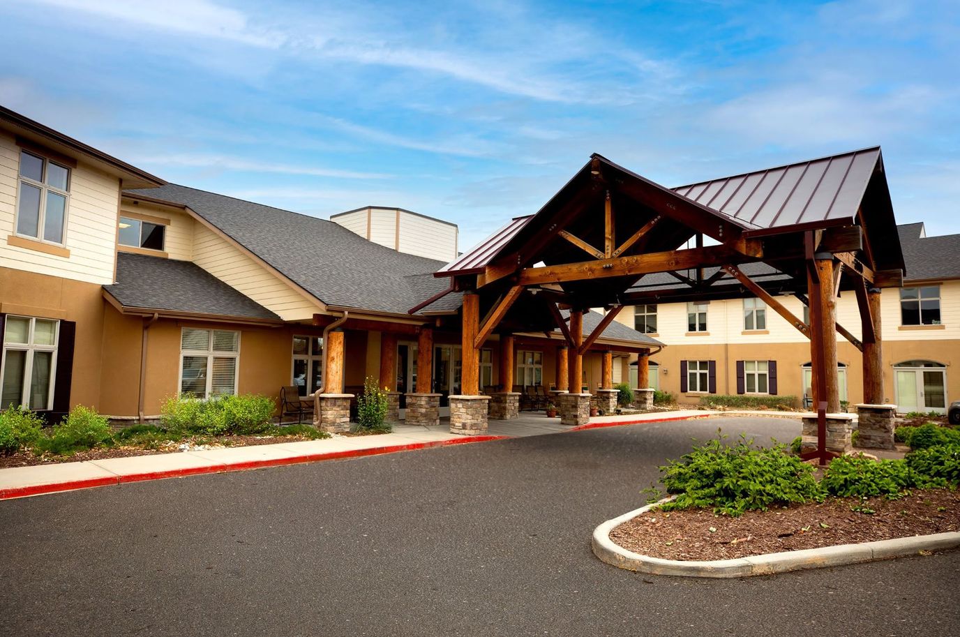 Exterior view of MeadowView of Greeley entrance
