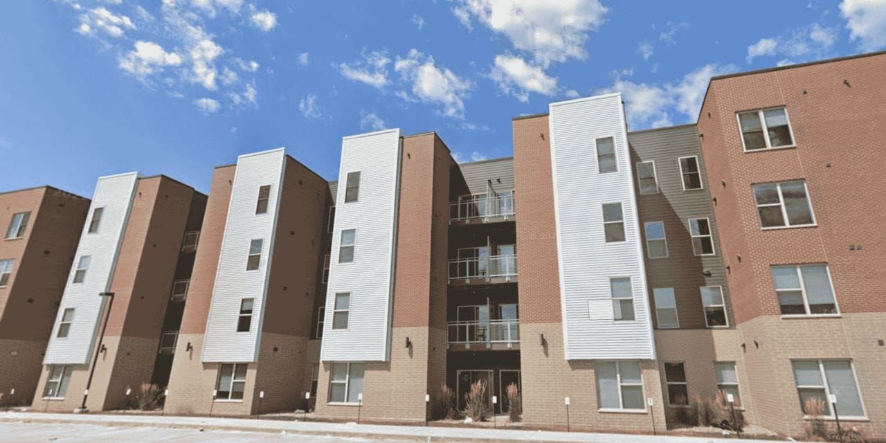 Exterior view of a senior living facility building