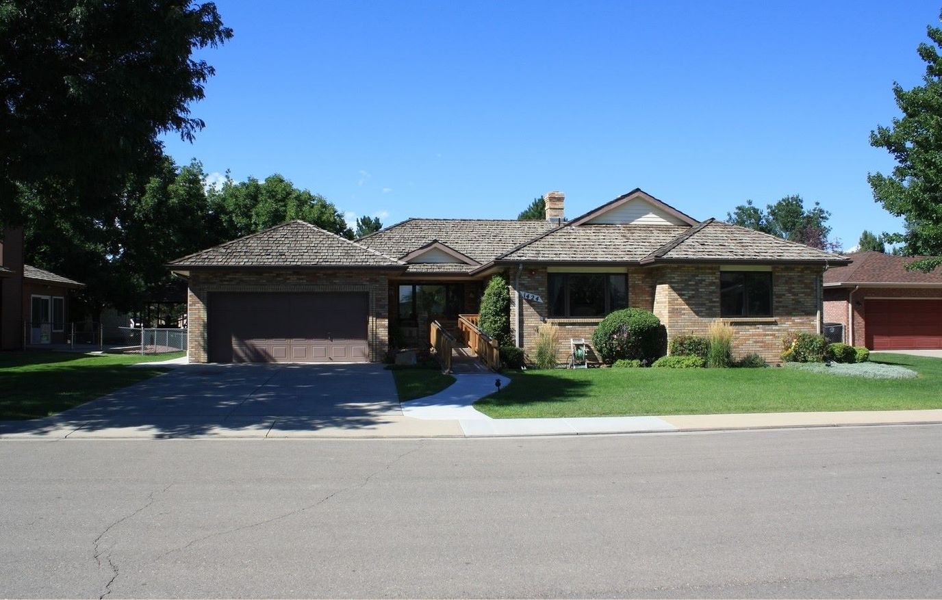 Exterior view of a single-story assisted living facility