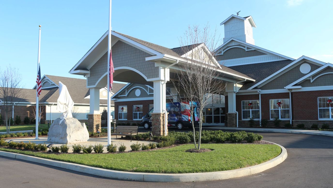 Entrance of Tennessee State Veterans' Home in Clarksville