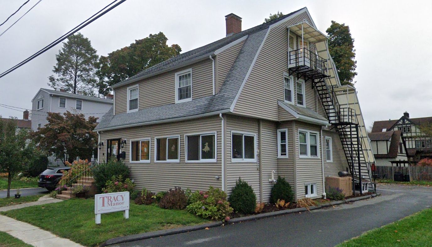 Exterior view of Tracy Manor assisted living facility