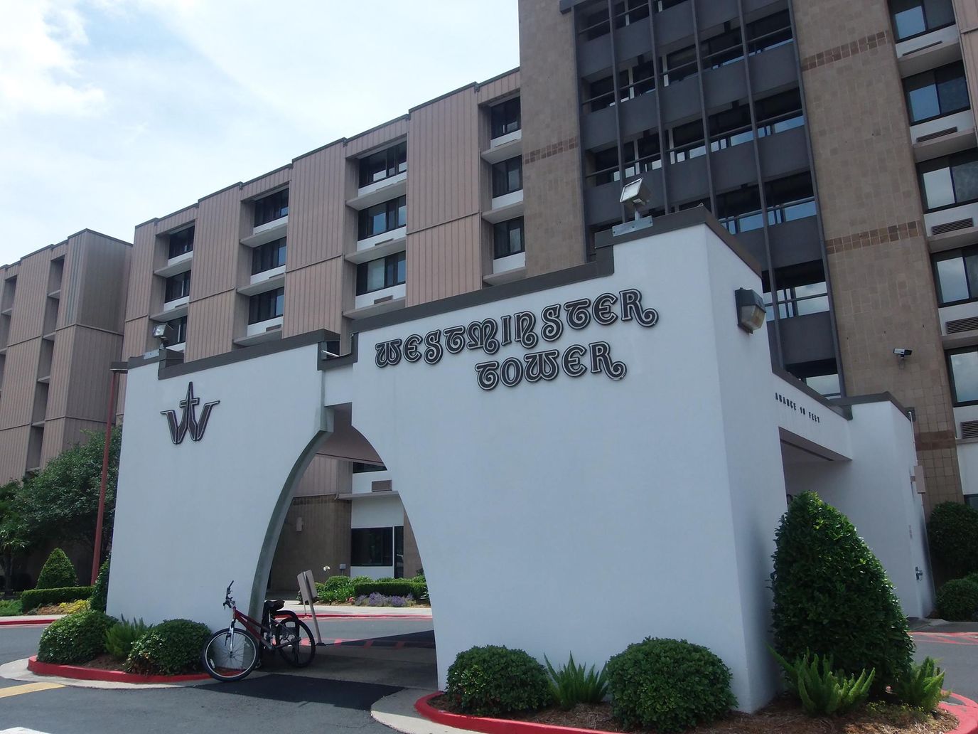 Exterior view of Westminster Tower entrance