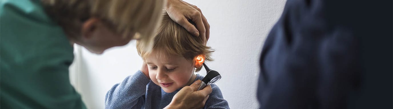 Providence Anchorage Home Health, home care in Anchorage, AK — Child receiving ear examination by a healthcare professional