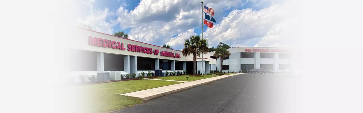 Exterior view of the Medical Services of America building