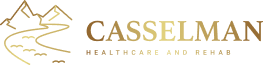 Casselman Healthcare and Rehab, Nursing Home in Meyersdale, PA — Logo of Casselman Healthcare and Rehab with mountains