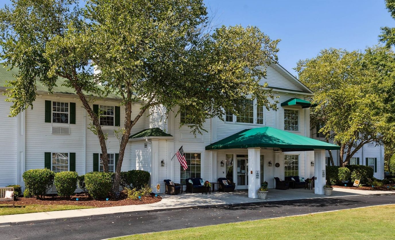Building exterior of Florence Place with a covered entrance