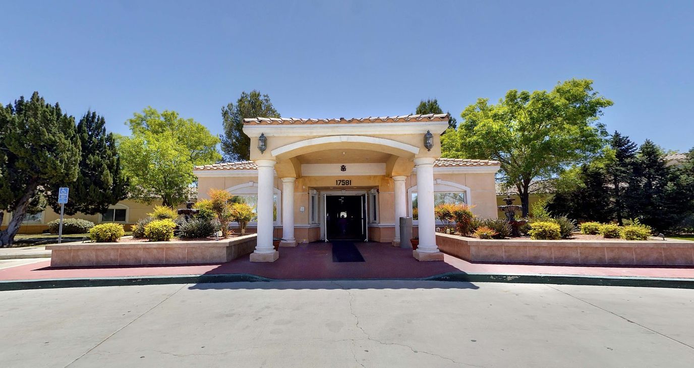Entrance of Foremost Retirement Resort with landscaped area