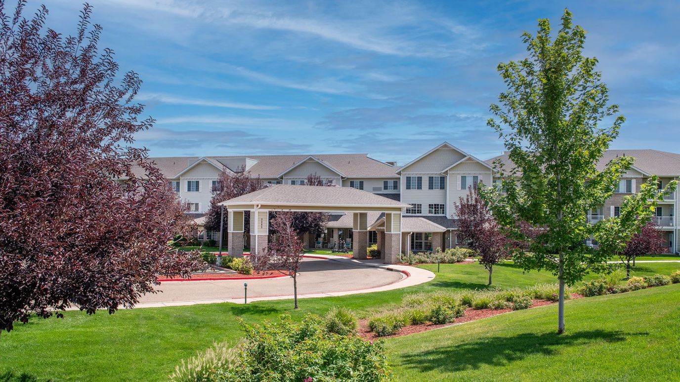 Exterior view of Highland Trail assisted living facility