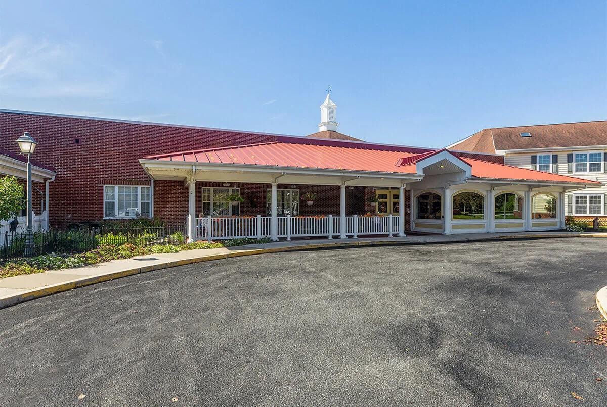 Exterior view of Milford Place senior living facility