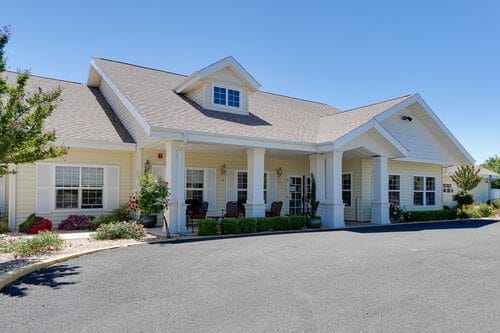 The front exterior of Orchard Park Senior Living