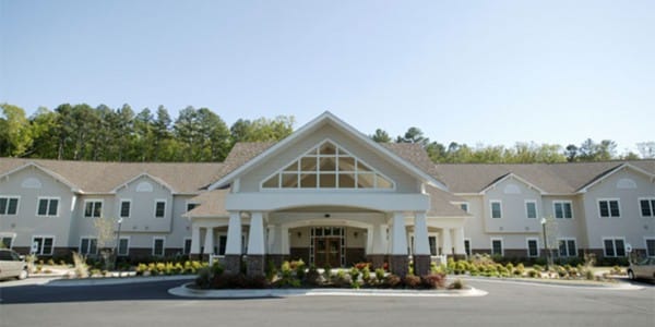 Exterior view of Eagle Mountain Assisted Living facility