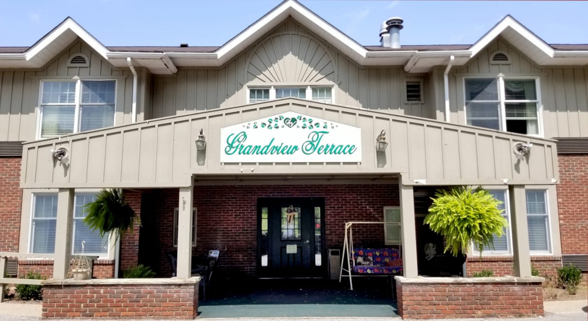 Front entrance of Grandview Terrace facility.