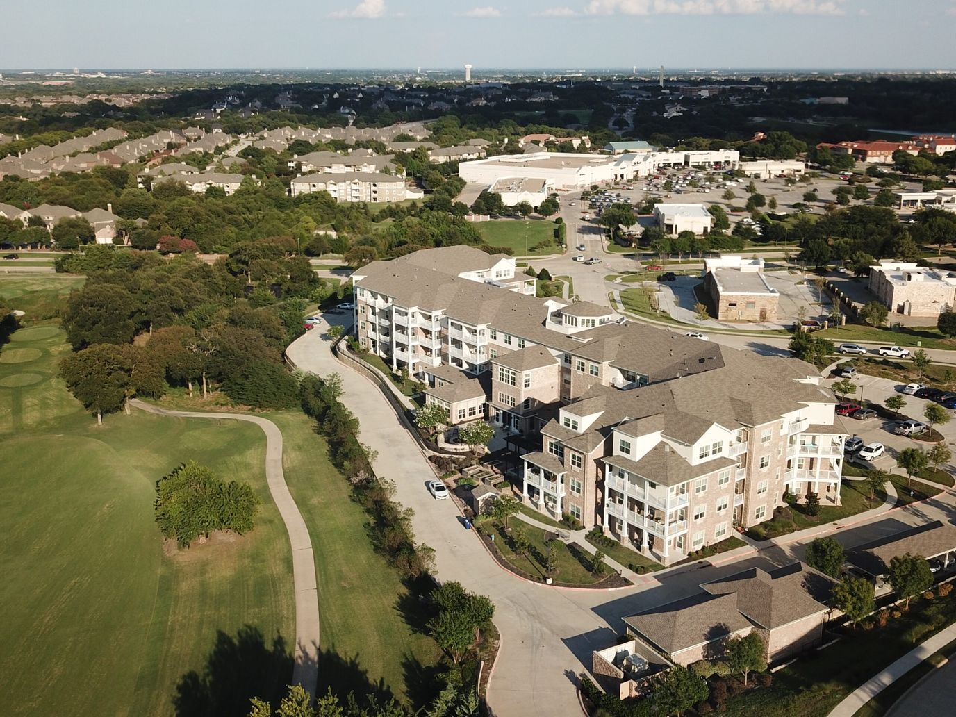 Aerial view of Pioneer Ridge Gracious Retirement Living