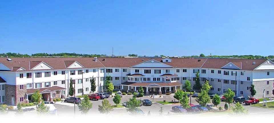 Aerial view of the Cornerstone Assisted Living facility