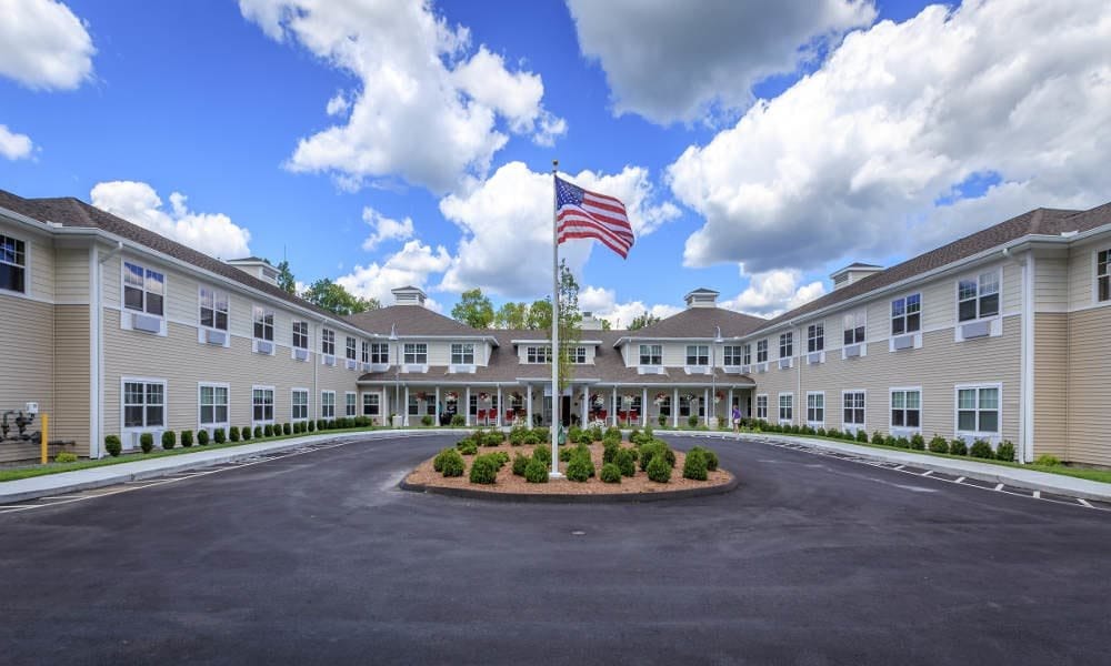 Exterior view of All American Assisted Living at Raynham
