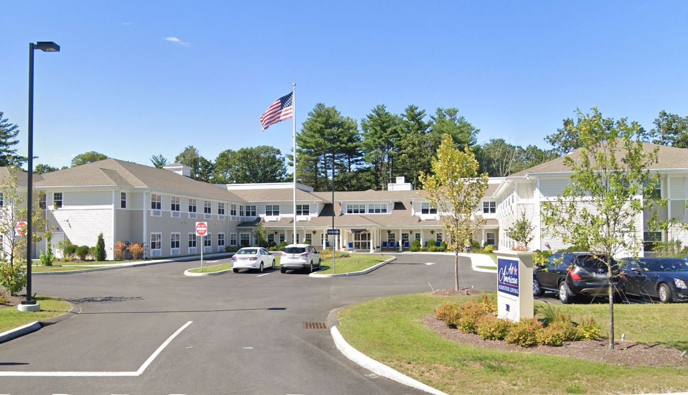Exterior view of All American Assisted Living at Wrentham