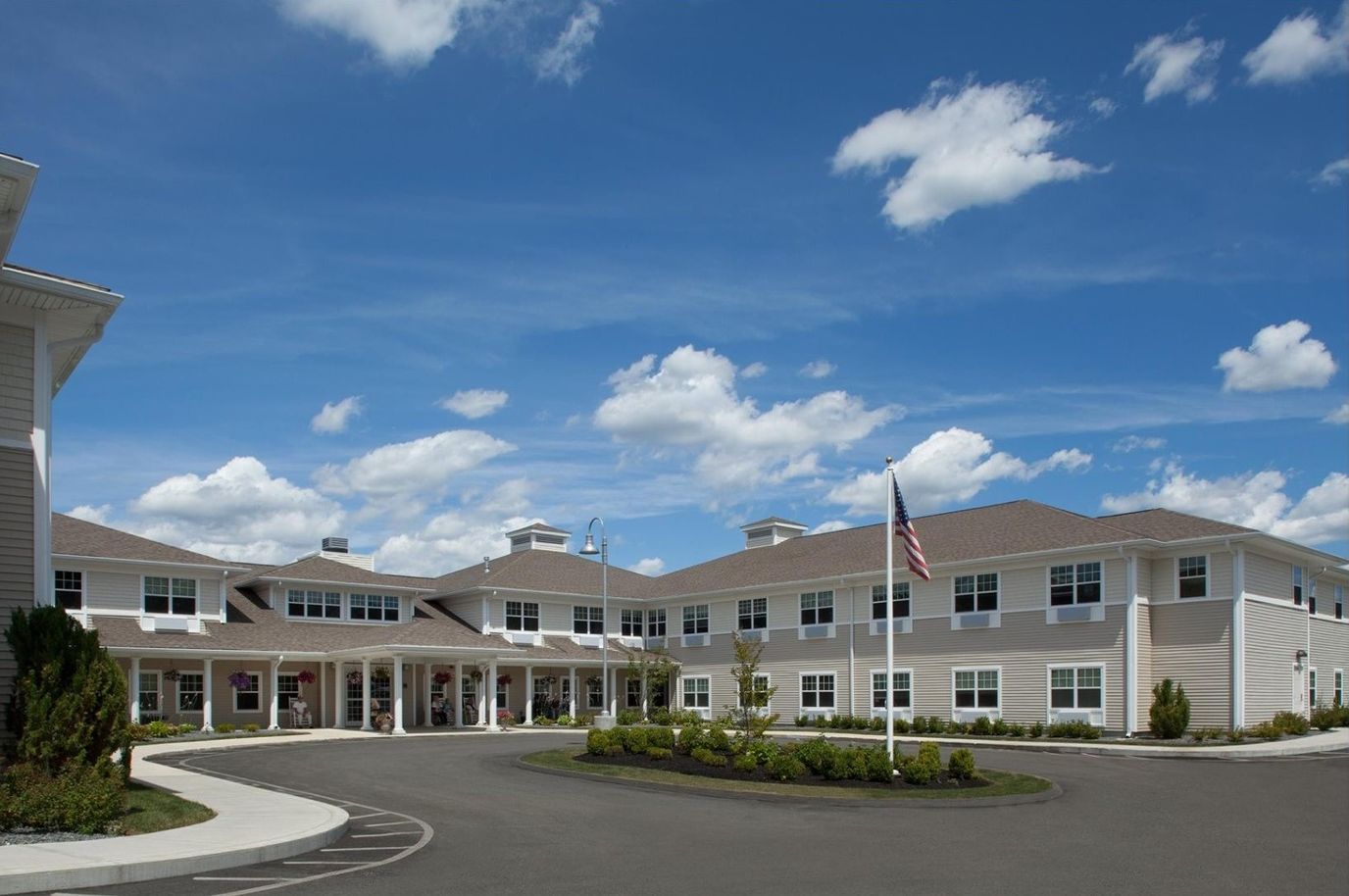 Exterior view of All American Senior Living facility